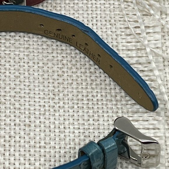 Vintage QVC Sterling Silver Diamonique Oval Leather Bracelet Set - Picture 13 of 15